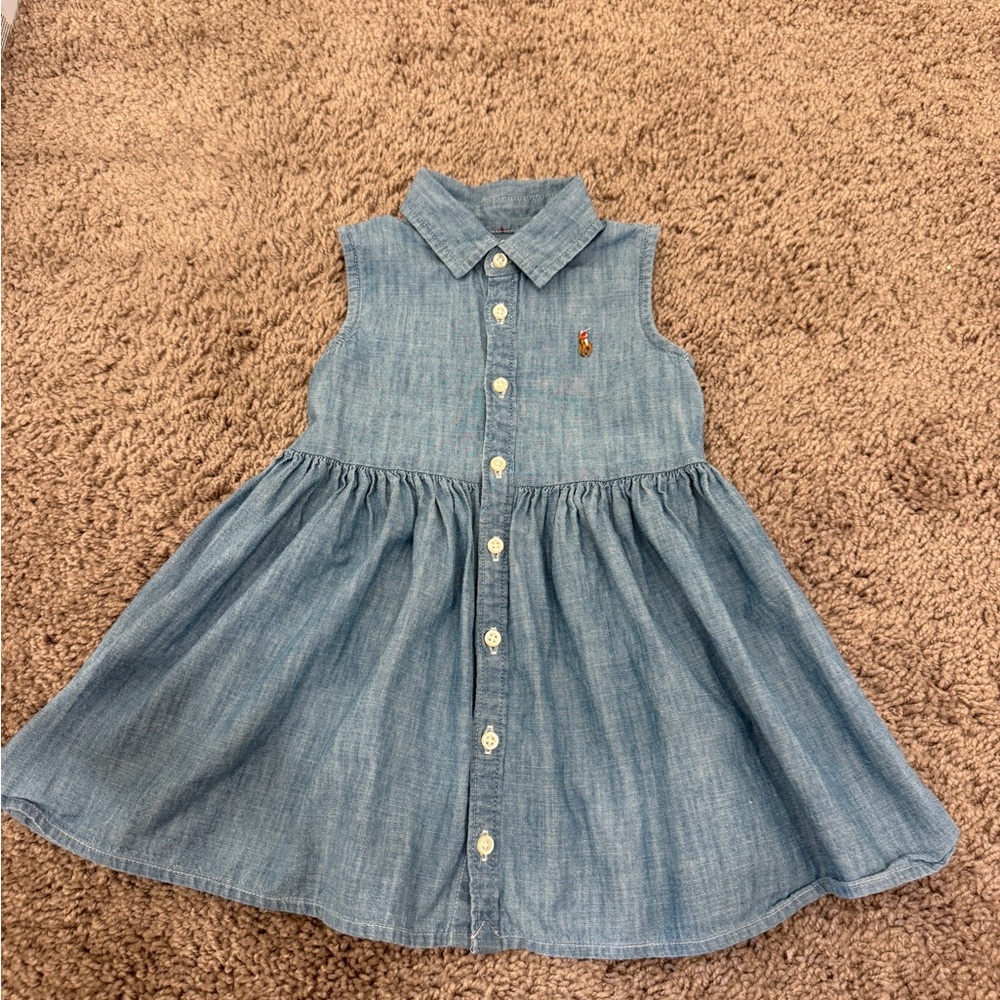 Polo by Ralph Lauren Light Blue Sleeveless Dress